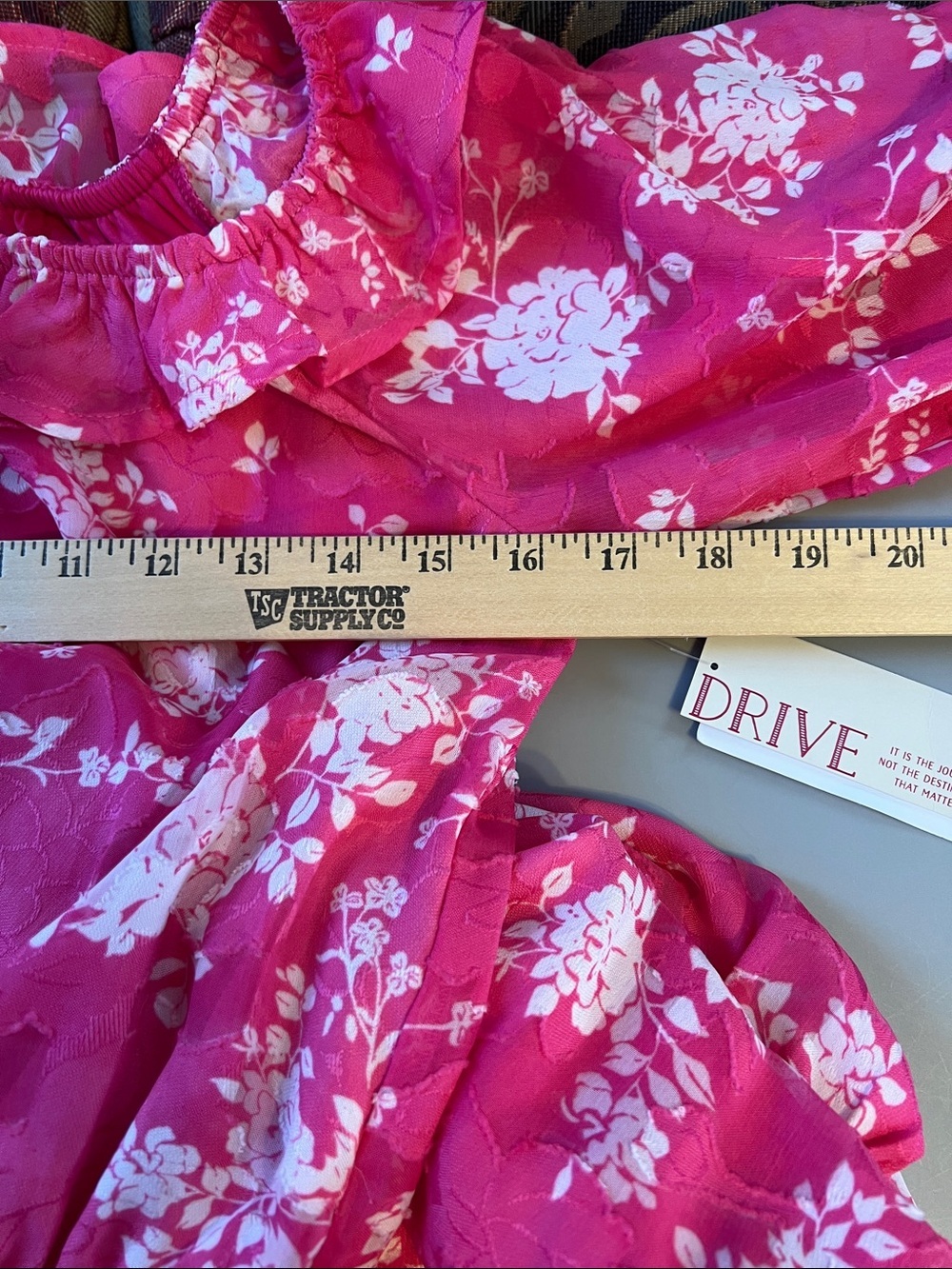 MSRP $99 Willow Drive Women Floral Off-Shoulder Maxi Dress Pink Size L - Picture 10 of 12